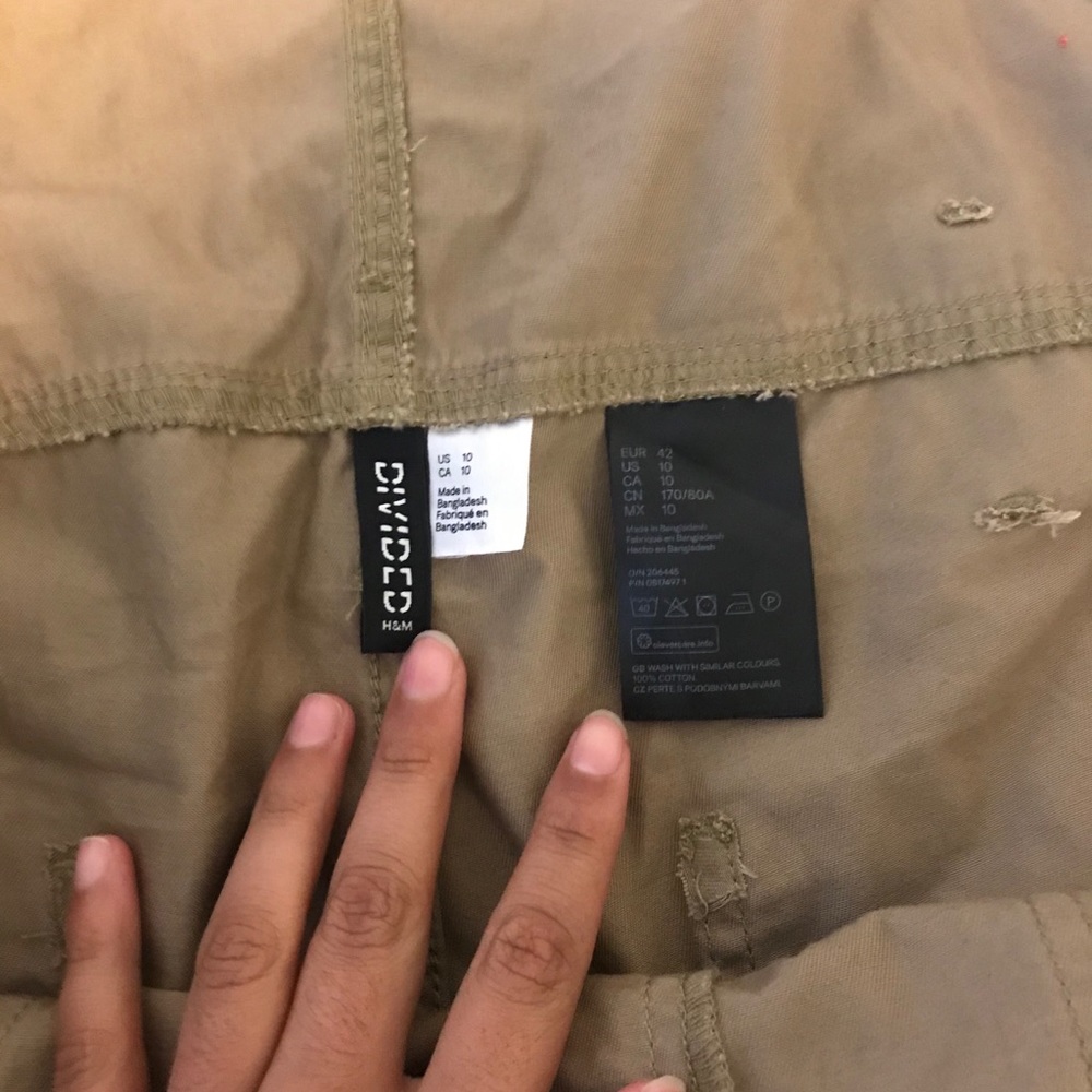 H&M beige overalls baggy